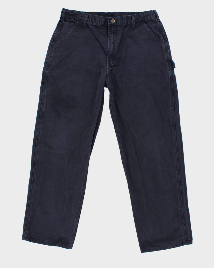 Vintage Carhartt Navy Workwear Trousers - W34 L31