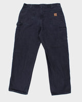 Vintage Carhartt Navy Workwear Trousers - W34 L31