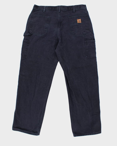 Vintage Carhartt Navy Workwear Trousers - W34 L31