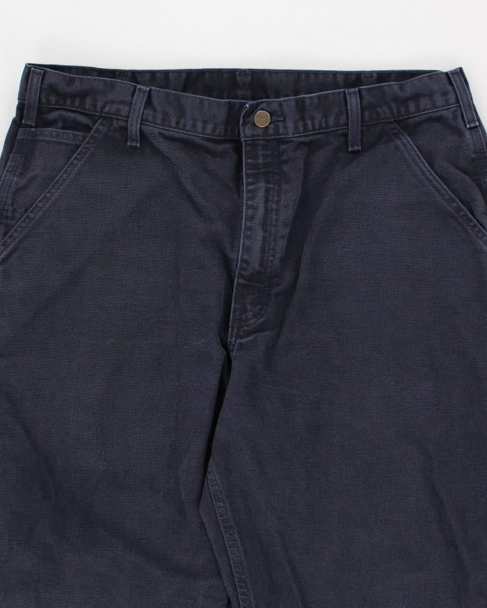 Vintage Carhartt Navy Workwear Trousers - W34 L31