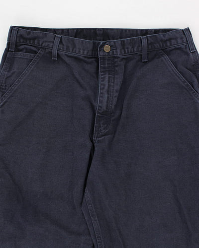 Vintage Carhartt Navy Workwear Trousers - W34 L31