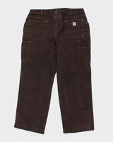 Vintage Carhartt Brown Double Knee Workwear Trousers - W36 L30