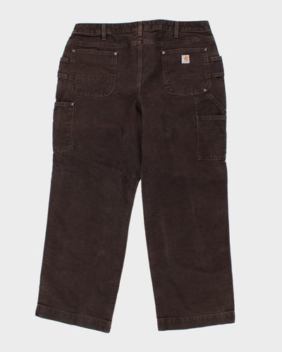 Vintage Carhartt Brown Double Knee Workwear Trousers - W36 L30