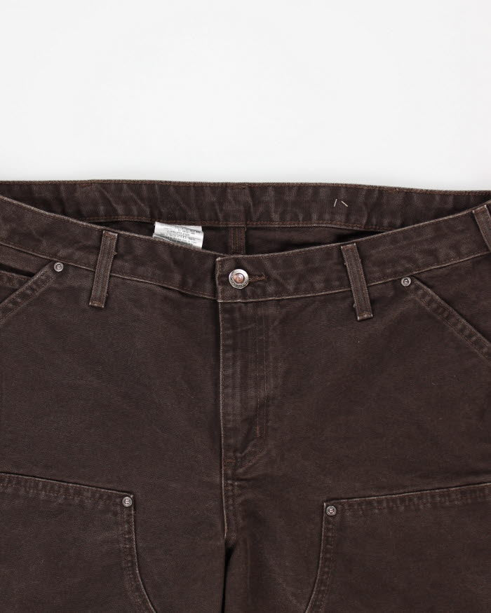 Vintage Carhartt Brown Double Knee Workwear Trousers - W36 L30