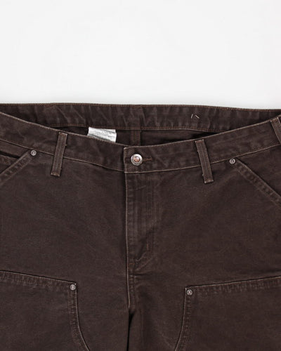Vintage Carhartt Brown Double Knee Workwear Trousers - W36 L30