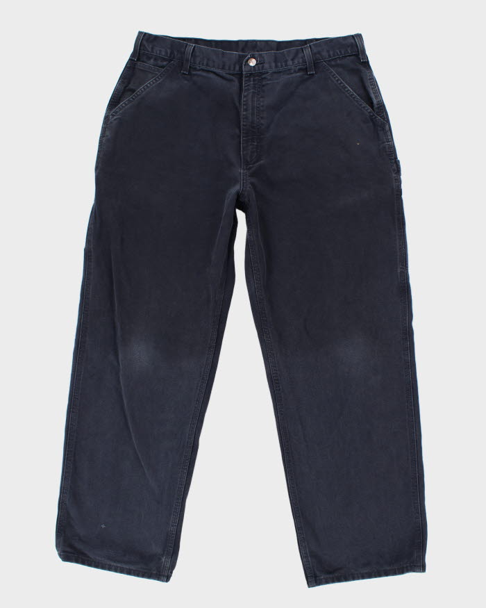 Vintage Carhartt Navy Workwear Trousers - W34 L29