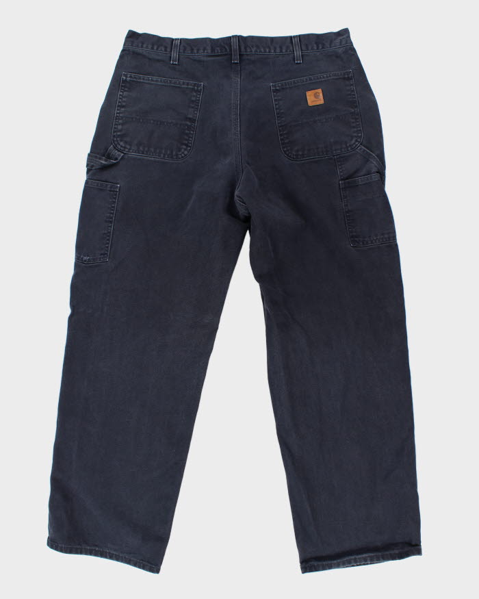 Vintage Carhartt Navy Workwear Trousers - W34 L29