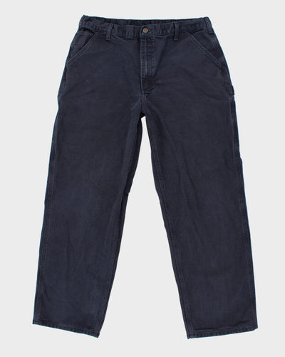 Vintage Carhartt Navy Workwear Trousers - W34 L30