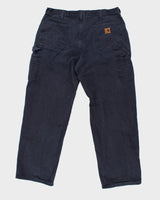 Vintage Carhartt Navy Workwear Trousers - W34 L30