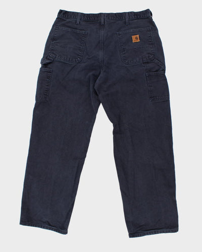 Vintage Carhartt Navy Workwear Trousers - W34 L30
