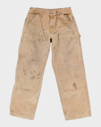 Vintage Carhartt Double Knee Brown Workwear Trousers - W28 L28