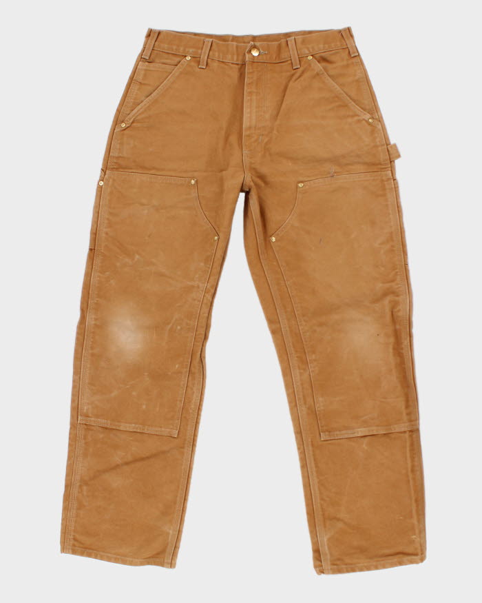 Vintage Carhartt Double Knee Brown Workwear Trousers - W30 L29