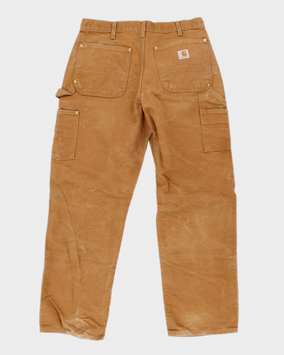 Vintage Carhartt Double Knee Brown Workwear Trousers - W30 L29