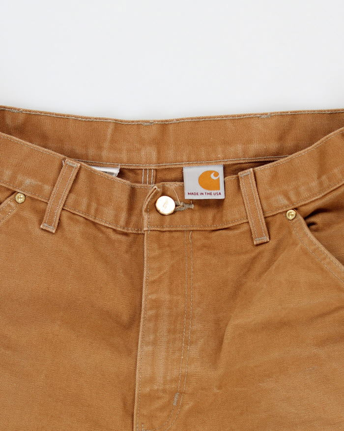 Vintage Carhartt Double Knee Brown Workwear Trousers - W30 L29