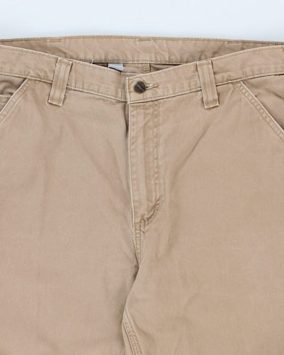 00s Carhartt Beige Carpenter Workwear Trousers - W36 L32