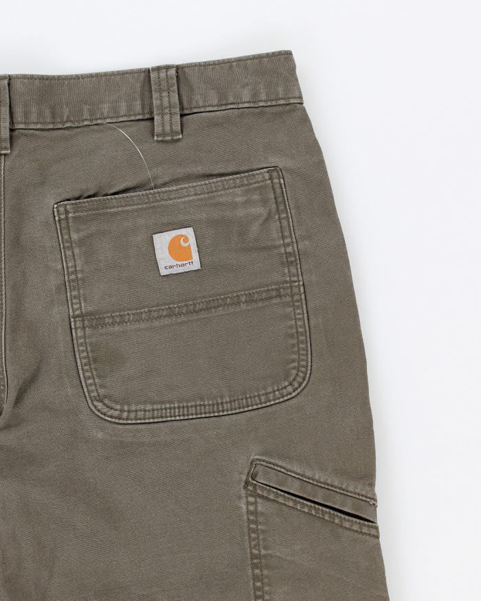 Carhartt Khaki Double Knee Carpenter Work Trousers - W36 L31