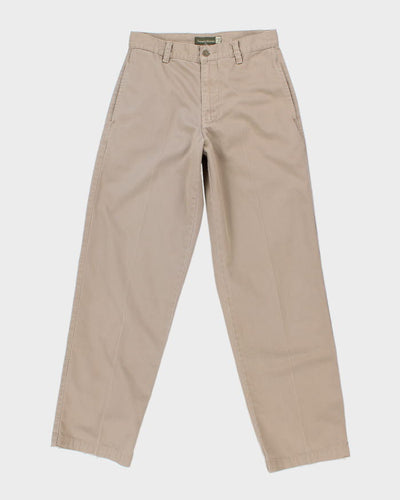 Vintage Men's Beige Chino Trousers - W26 L29