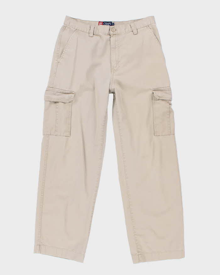 Chaps Beige Cargo Trousers - W34 L30