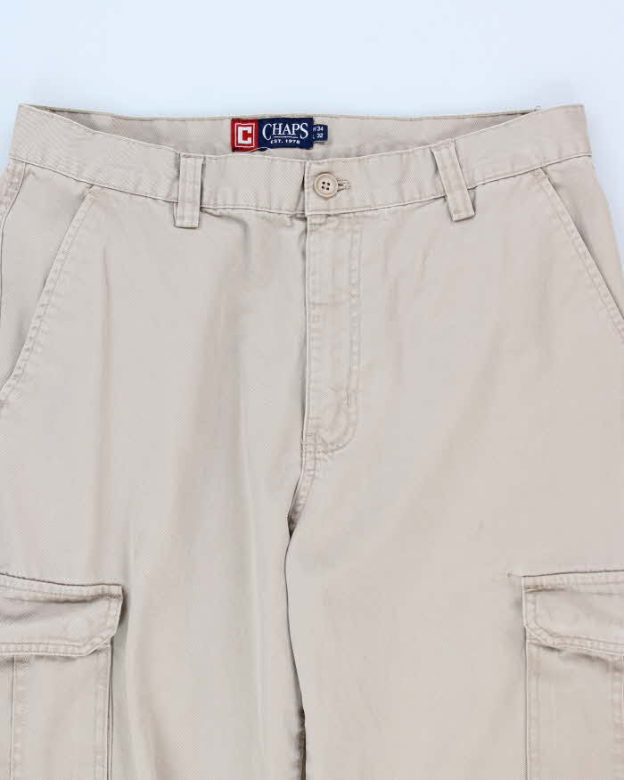Chaps Beige Cargo Trousers - W34 L30