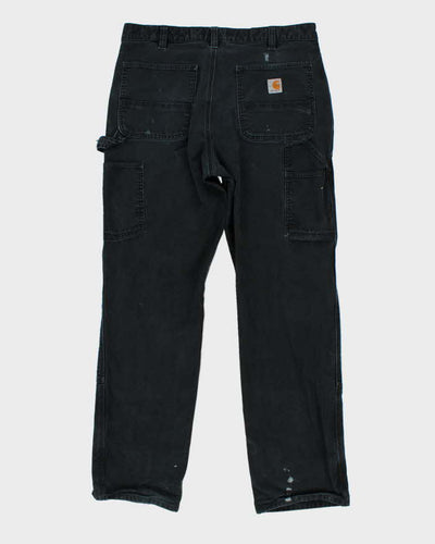 Vintage Carhartt Double Knee Black Workwear Trousers - W36 L33