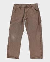 Rustler Brown Workwear Trousers - W34 L30