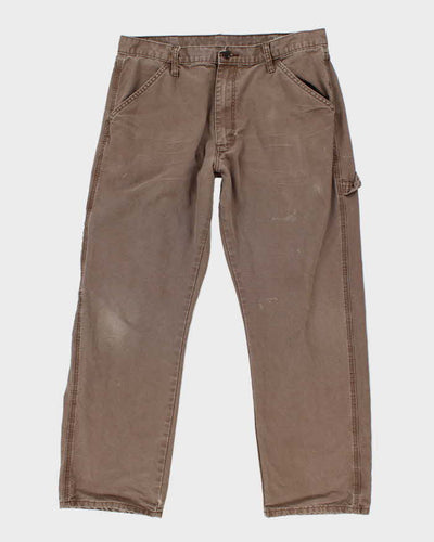 Rustler Brown Workwear Trousers - W34 L30