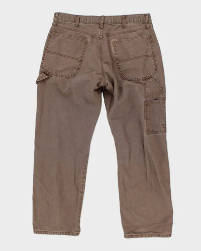 Rustler Brown Workwear Trousers - W34 L30