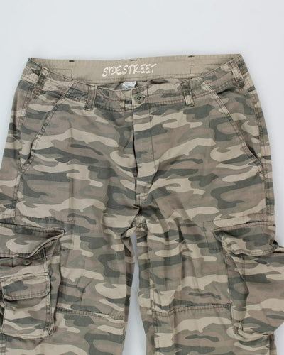Y2k 00s Side Street Camouflage Trousers - W36 L33