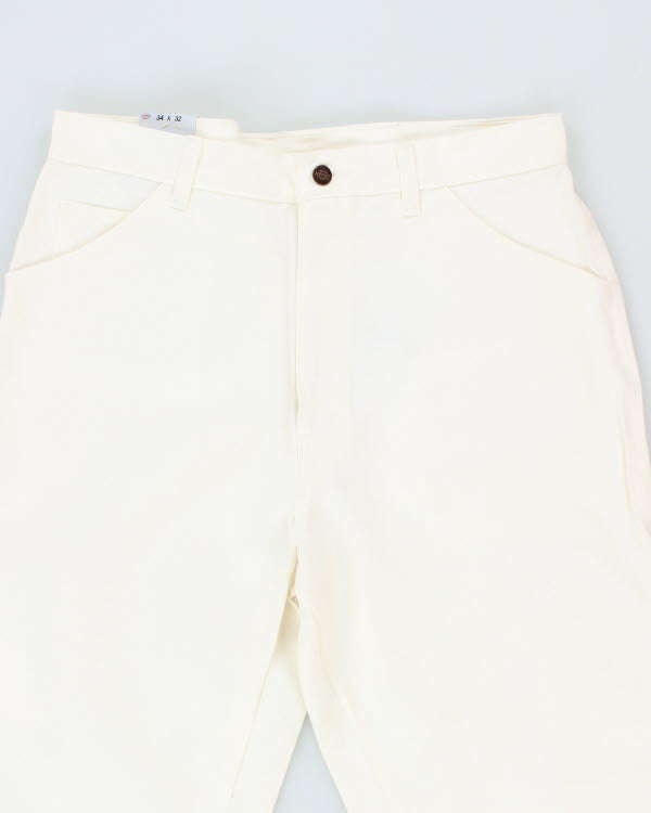Brand New With Tags Dickies White Carpenter Trousers - W34 L32