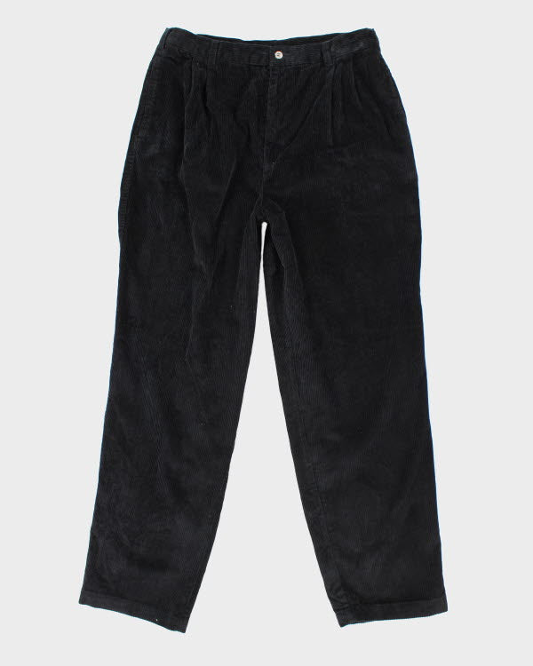 Vintage Wide Leg Corduroy Trousers - W32 L30