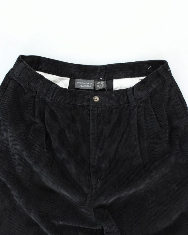 Vintage Wide Leg Corduroy Trousers - W32 L30