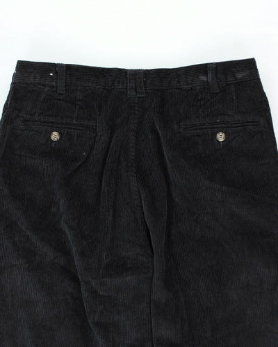Vintage Wide Leg Corduroy Trousers - W32 L30