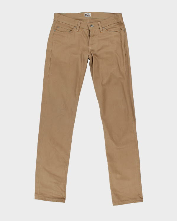 Naked &amp; Famous Weird Guy Beige Selvedge Chino - W34 L35