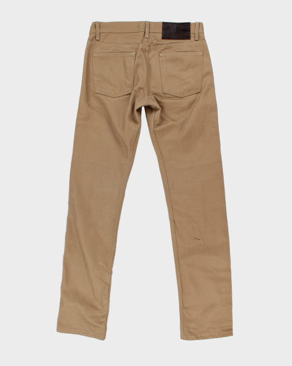 Naked &amp; Famous Weird Guy Beige Selvedge Chino - W34 L35