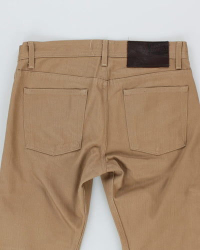 Naked & Famous Weird Guy Beige Selvedge Chino - W34 L35