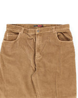 Y2k 00s Quicksilver Brown Cord Trousers - W40 L33