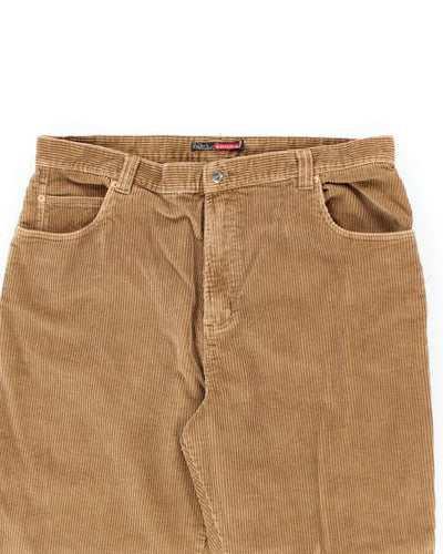 Y2k 00s Quicksilver Brown Cord Trousers - W40 L33