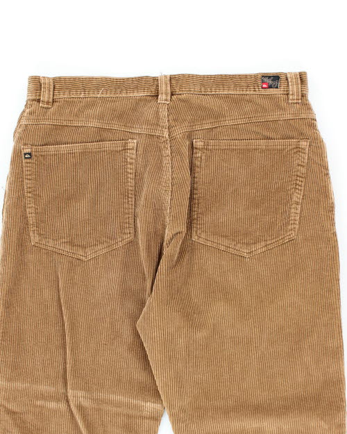 Y2k 00s Quicksilver Brown Cord Trousers - W40 L33