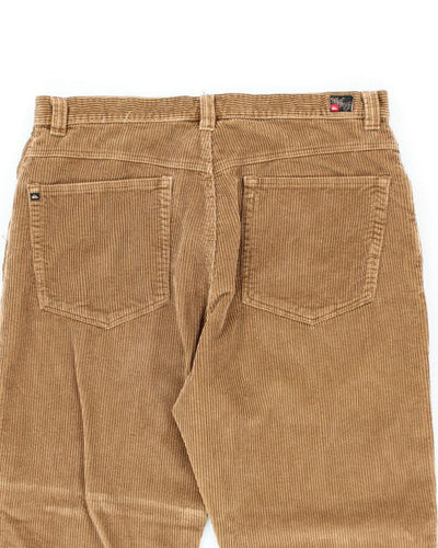 Y2k 00s Quicksilver Brown Cord Trousers - W40 L33