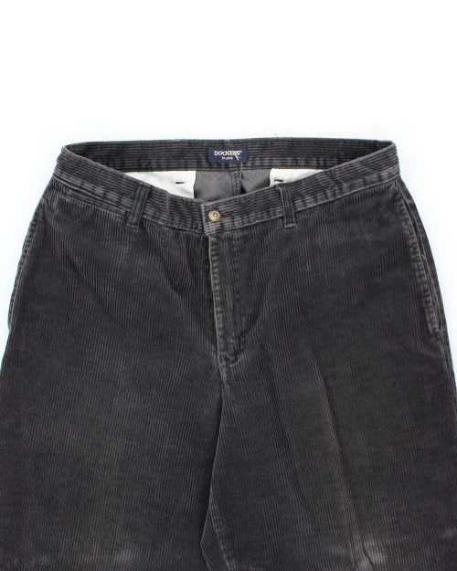 Dockers Grey Cord Trousers - W35 L31