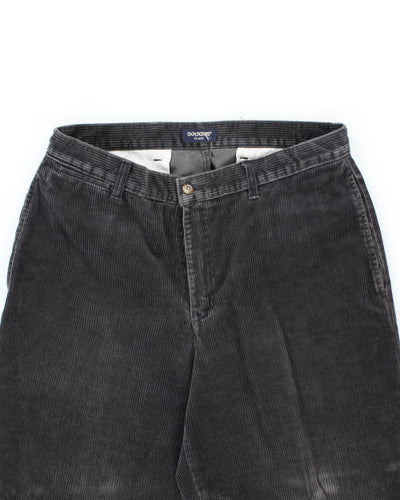 Dockers Grey Cord Trousers - W35 L31