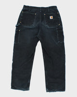 Vintage Distressed Carhartt Double Knee Carpenter Trousers - W30 L27