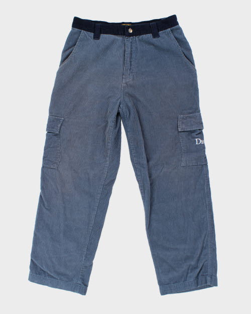 Dime Blue Cord Trousers - W34 L30