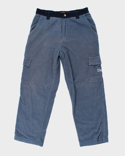 Dime Blue Cord Trousers - W34 L30