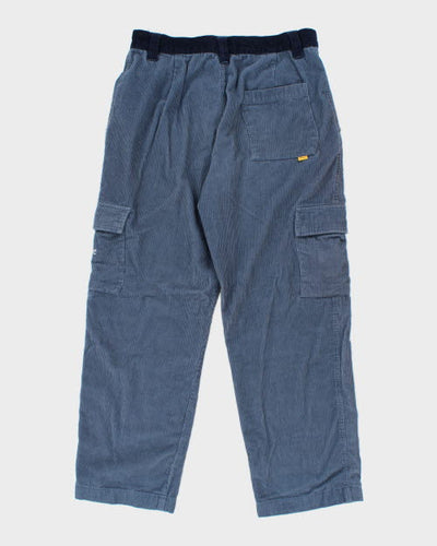 Dime Blue Cord Trousers - W34 L30