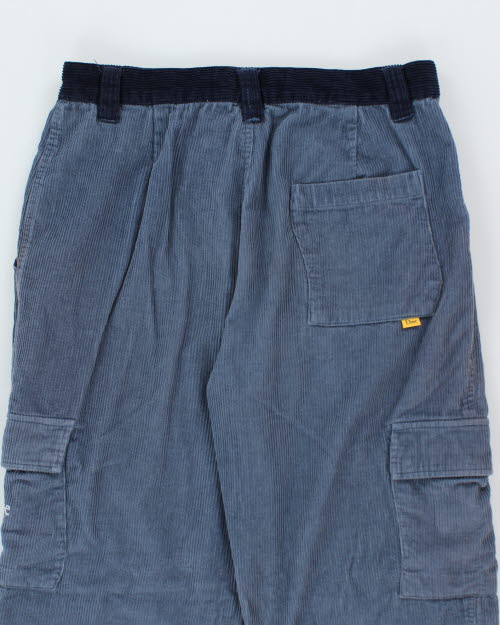 Dime Blue Cord Trousers - W34 L30