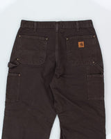 Vintage Carhartt Relaxed Fit Double Knee Carpenter Trousers - W32 L33