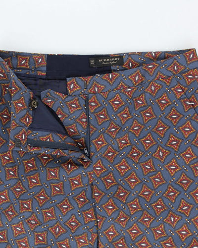 Burberry Pattern Cropped Trousers - W30 L26
