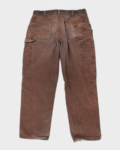 Vintage 90's Carhartt Heavyweight Single Knee Carpenter Trousers - W34 L30