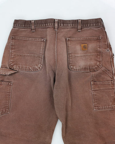 Vintage 90's Carhartt Heavyweight Single Knee Carpenter Trousers - W34 L30